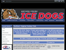 Tablet Screenshot of nova-icedogs.org